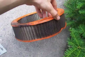 Photo of a dirty vehicle air filter
