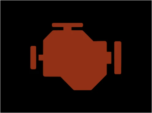 Dashboard check engine light icon